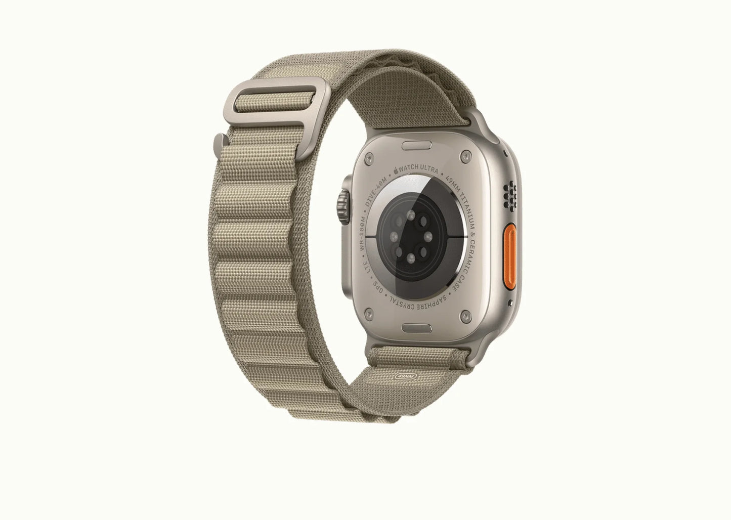 Olive Green Alpine loop Apple Watch strap